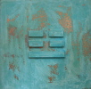 CHEN - Der Donner, echte Patina auf Kupfer, 50 x 50